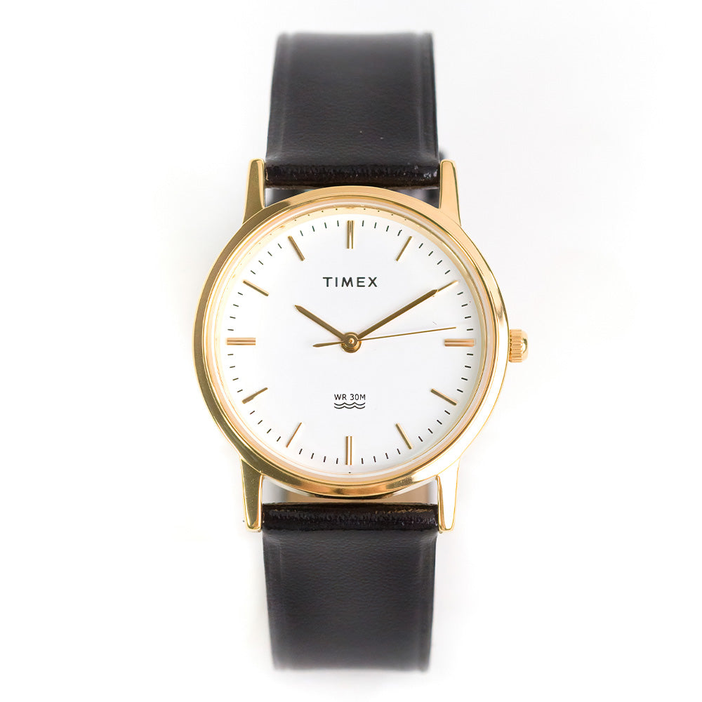 Ladies timex watches with leather bands best sale