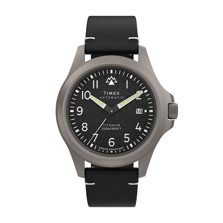 Expedition North Titanium Date 41mm Leather Band