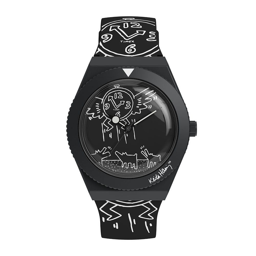 ニ*ウ様 新品未使用　Keith Haring Q TIMEX　コラボレーション Timex x Keith Haring Q Timex 3-Hand 38mm Rubber Band – Timex