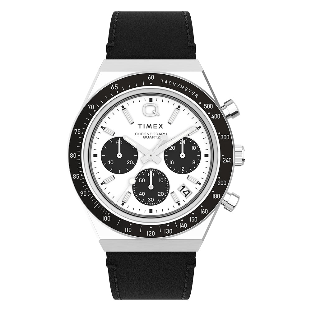 Q Timex Chronograph 40mm Leather Band – Timex Philippines