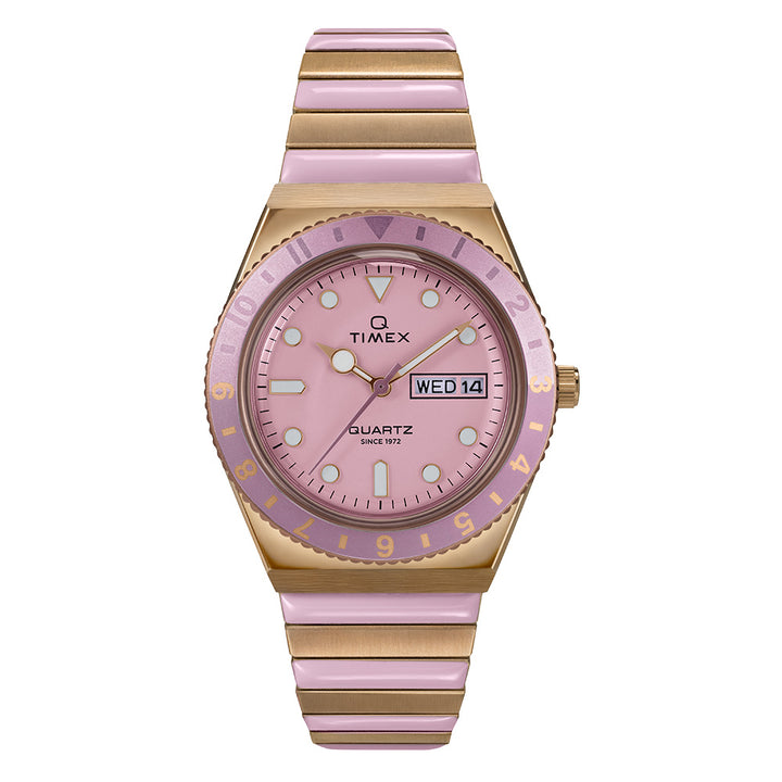 Q Timex® Day-Date 36mm Stainless Steel Band