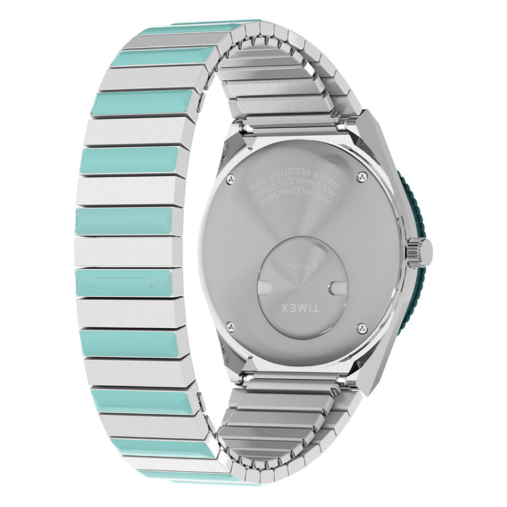Q Timex® Day-Date 36mm Stainless Steel Band