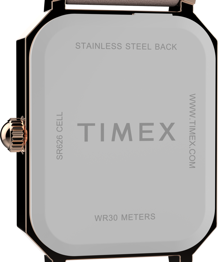 Dress 3-Hand 21mm Leather Band