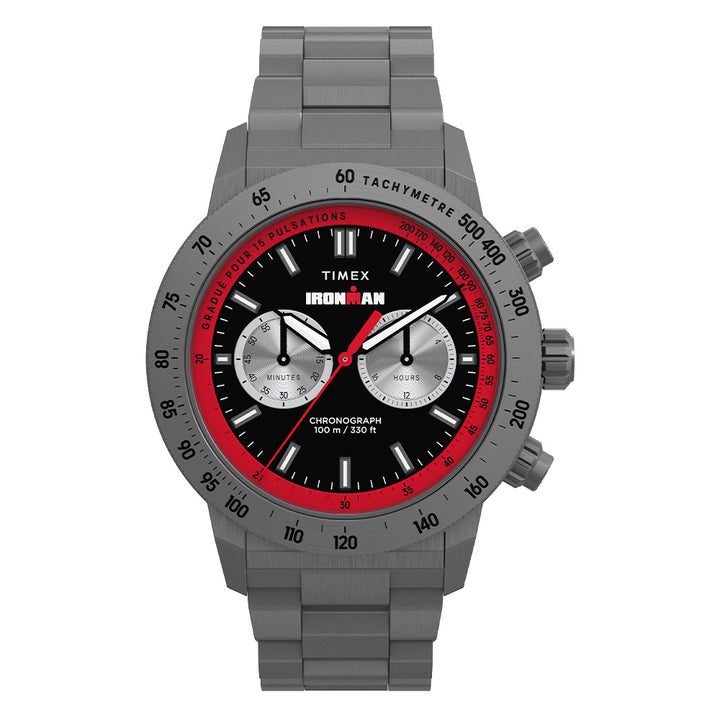 Timex® Ironman® Challenger Chronograph 44mm Stainless Steel Band
