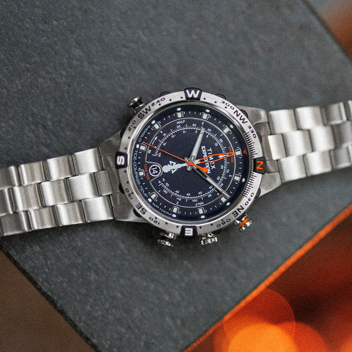 Expedition Tide-Temp-Compass  45mm Stainless Steel Band