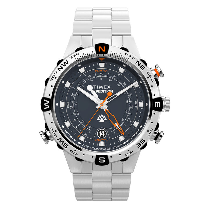 Expedition Tide-Temp-Compass  45mm Stainless Steel Band