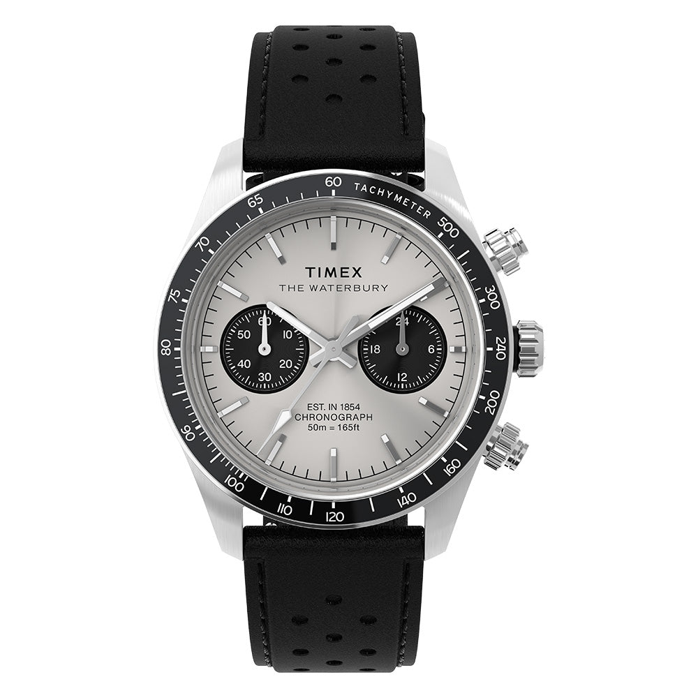 Waterbury Heritage Chronograph 39mm Leather Band