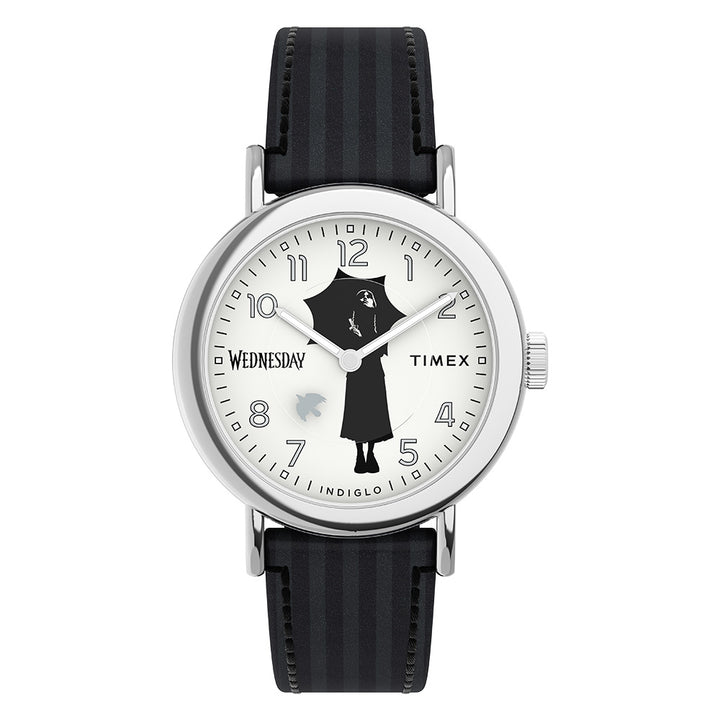 Timex X Wednesday 3-Hand 37mm Leather Band