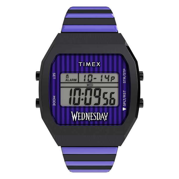 Timex X Wednesday Digital 36mm Stainless Steel Band