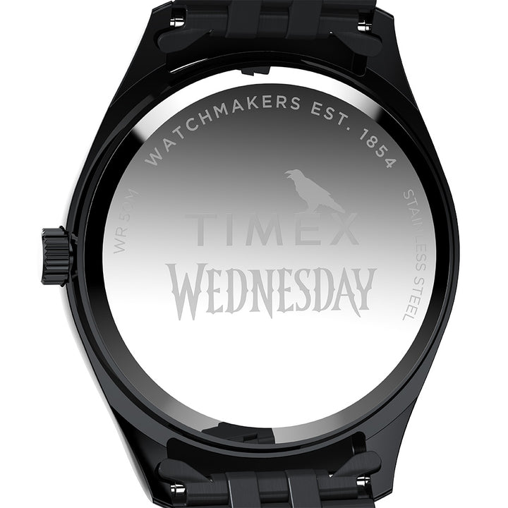 Timex X Wednesday 3-Hand 36mm Stainless Steel Band