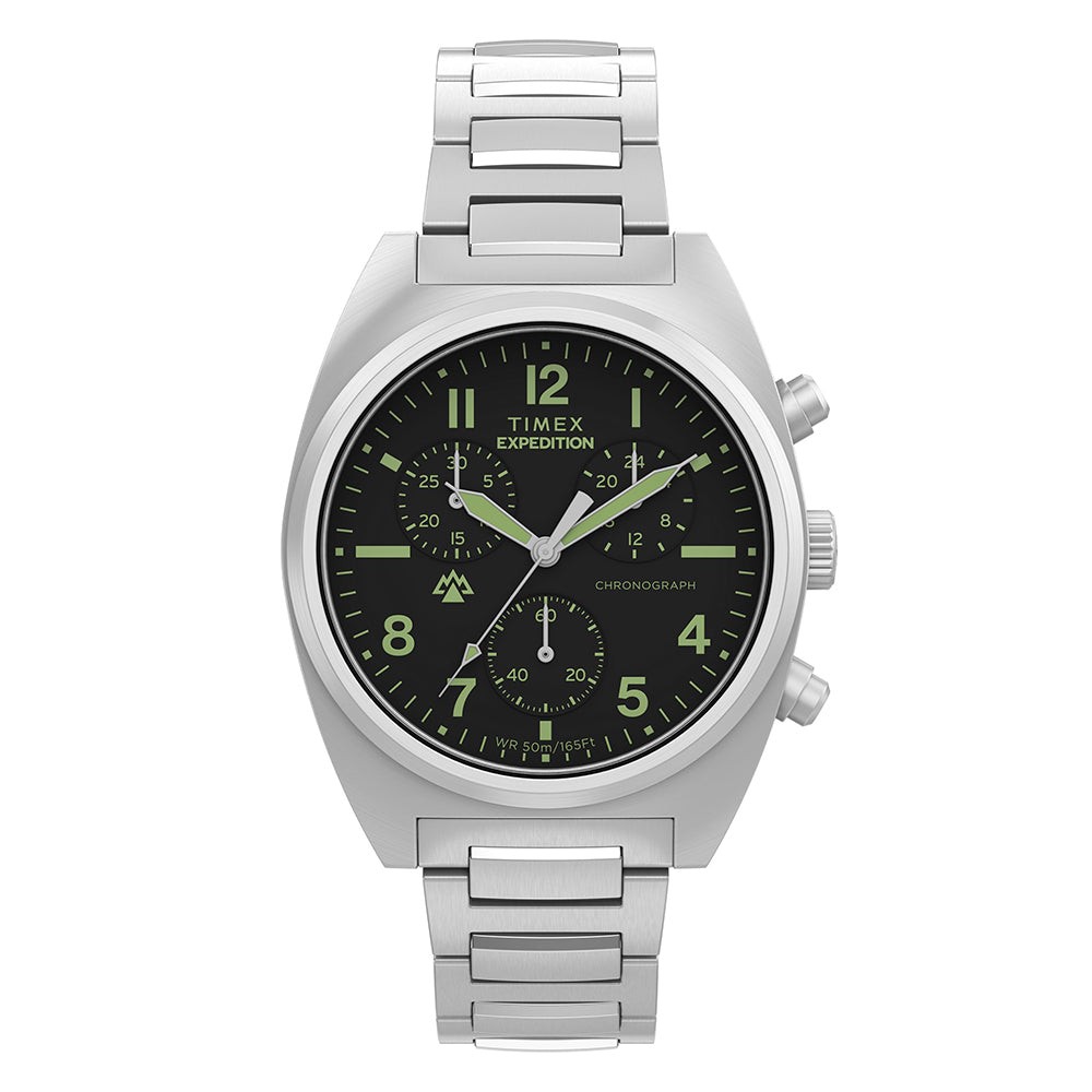 Expedition Capstone Chronograph 41mm Stainless Steel Band – Timex