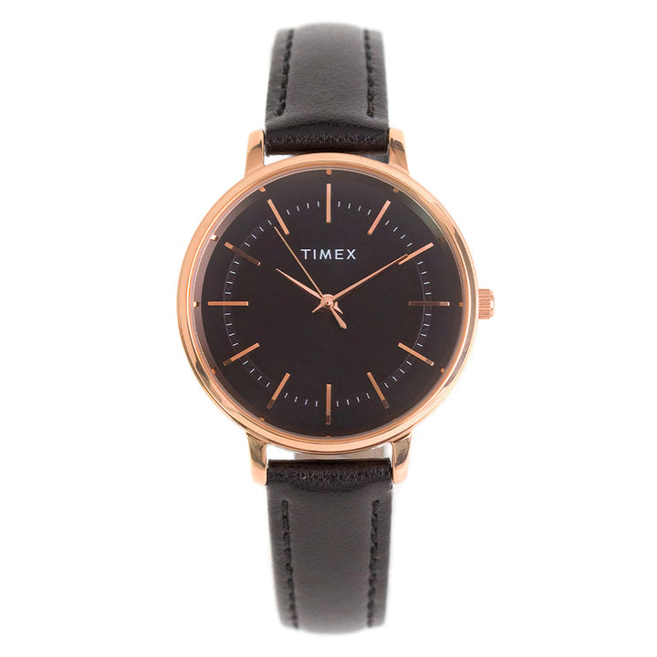 Zuri 3-Hand 34mm Leather Band
