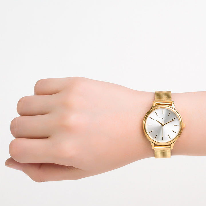Rosaline 3-Hand 34mm Stainless Steel Band