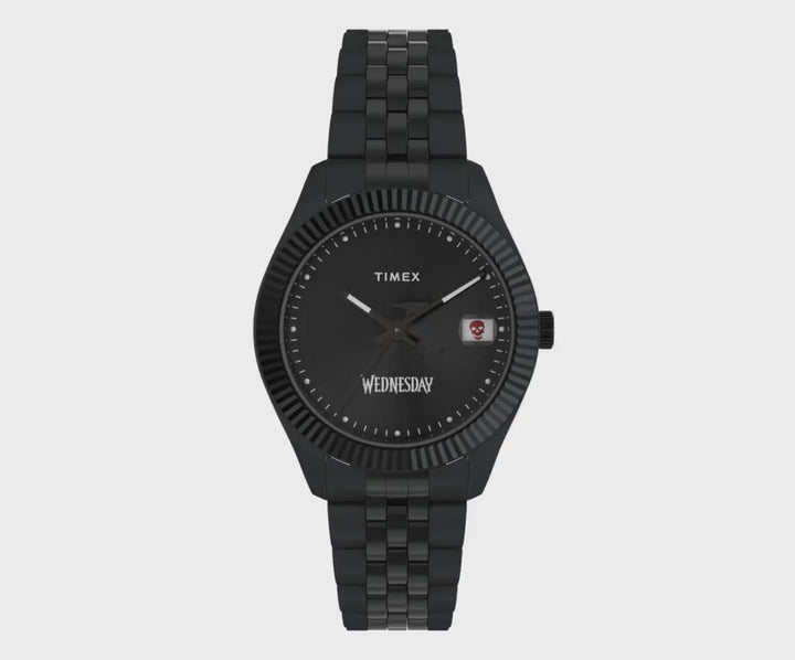 Timex X Wednesday 3-Hand 36mm Stainless Steel Band