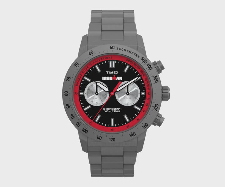 Timex® Ironman® Challenger Chronograph 44mm Stainless Steel Band
