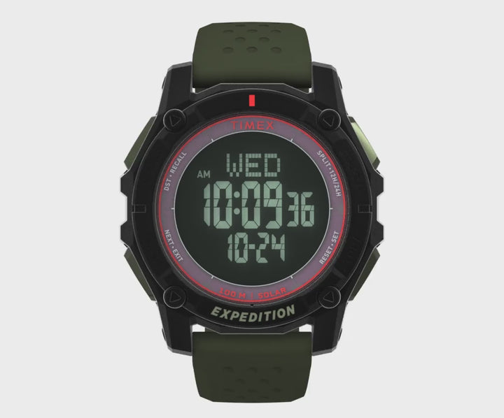 Expedition Ridge Solar Digital 49mm Silicone Band