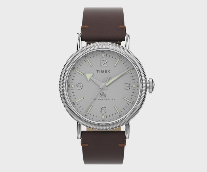 Waterbury Standard 3-Hand 40mm Leather Band