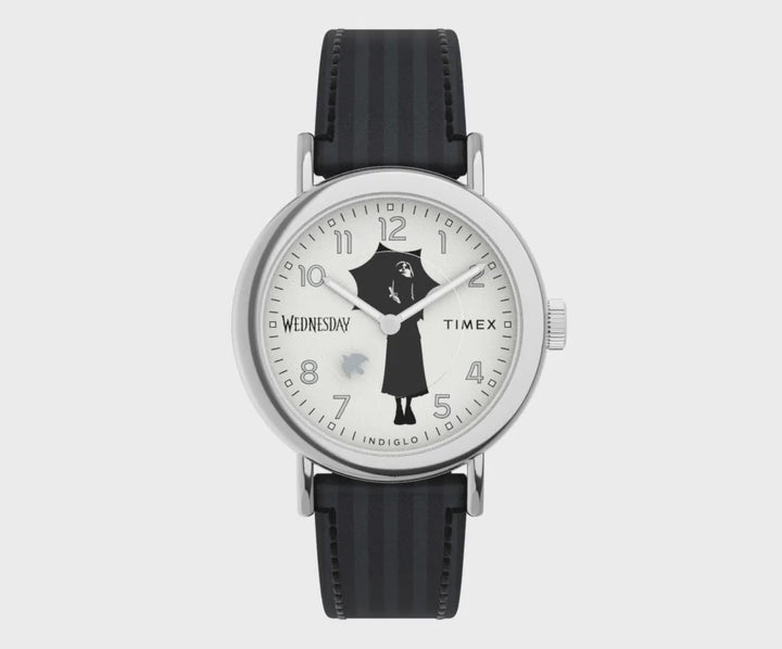 Timex X Wednesday 3-Hand 37mm Leather Band