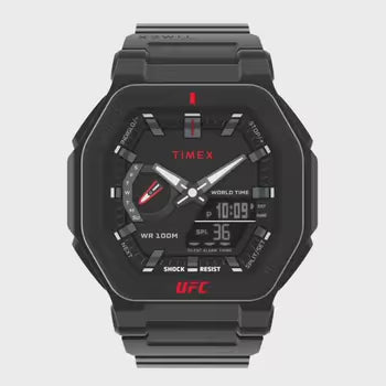 Timex x UFC Colossus Anadigi 45mm Resin Band