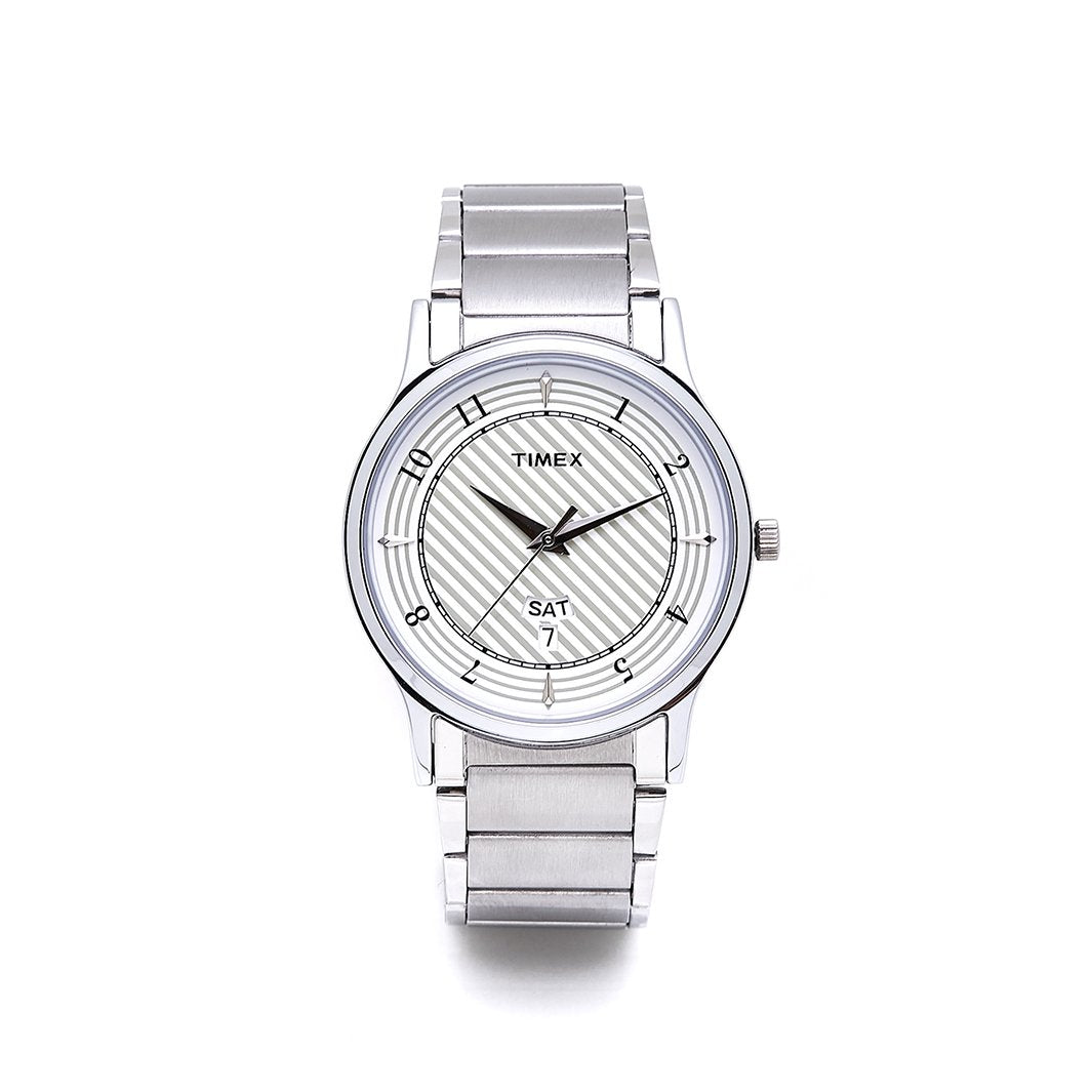 Timex silver best sale watch price