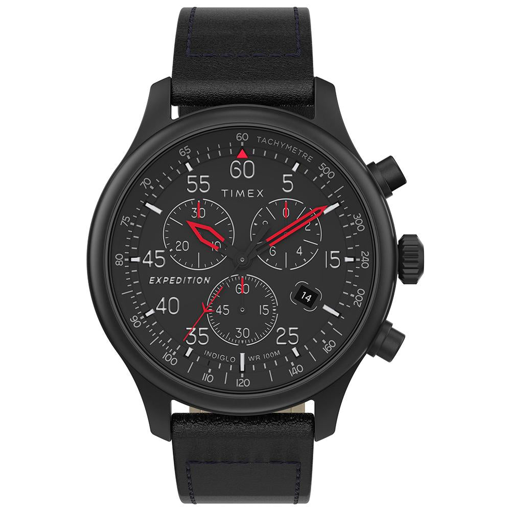 Expedition Field Chronograph 43mm Leather Band Timex Philippines