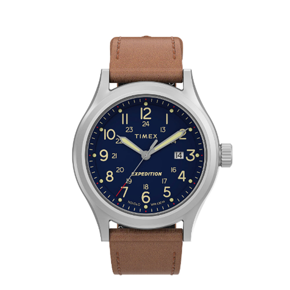 Expedition Timex Catalog Expedition Sierra Date 41mm Leather Band
