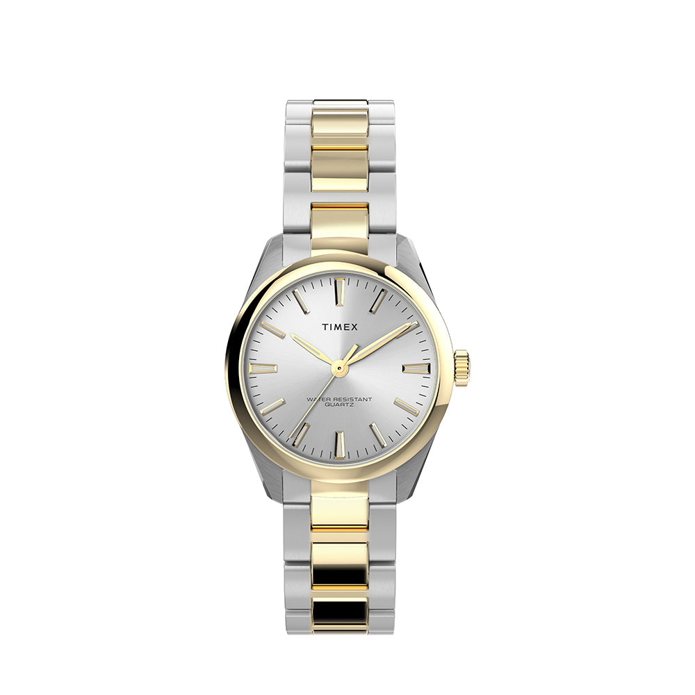 Timex Gold And Silver Watch Highview 3-Hand 32mm Stainless Steel