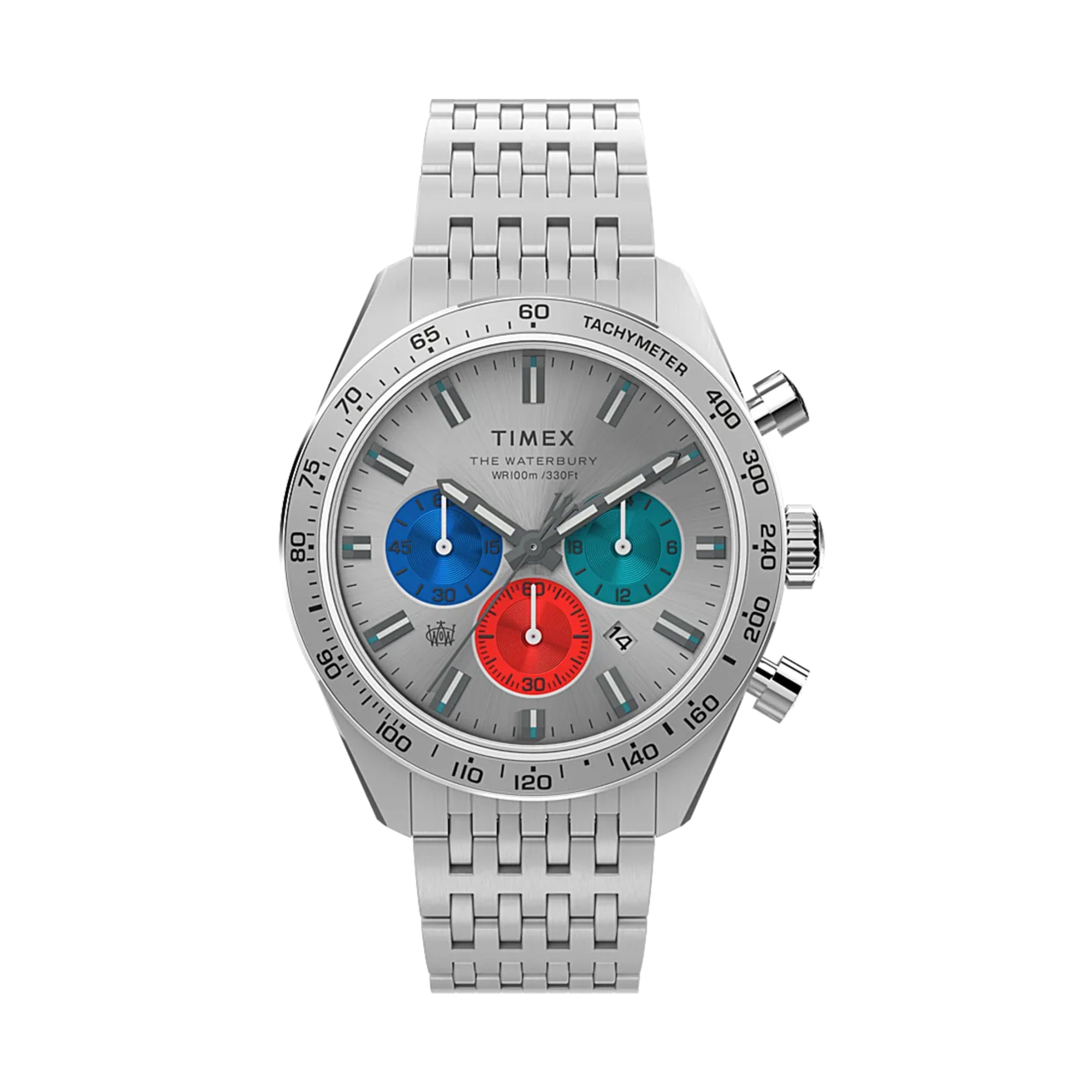 TIMEX WATERBURY ACE CHRONOGRAPH 41MM STAINLESS STEEL BRACELET WATCH main image 0