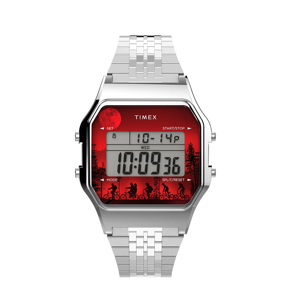 Timex T80 x Stranger Things Digital 34mm Stainless Steel