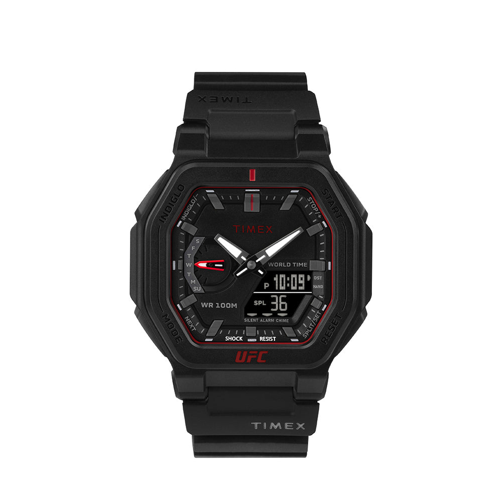 Timex x UFC Colossus Anadigi 45mm Resin Band