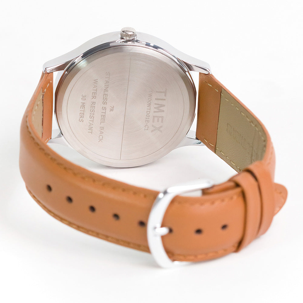 Analog 3-Hand 38mm Leather Band