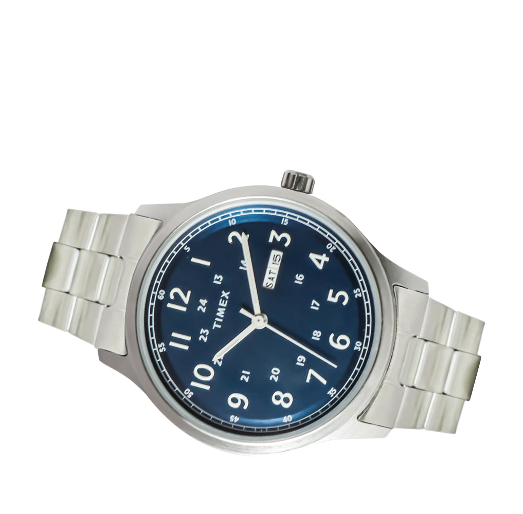 Discoverer Day-Date 39mm Stainless Steel Band – Timex Philippines