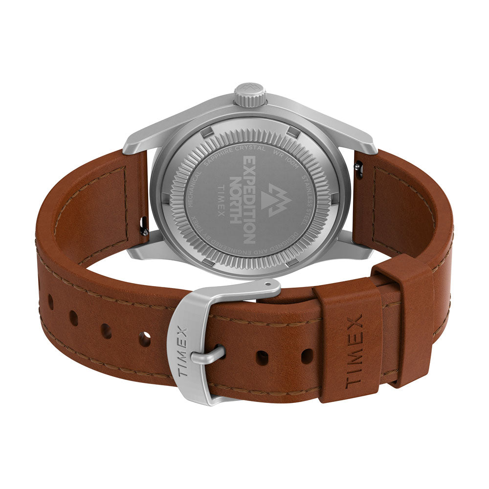 North Field Post Mechanical Hand-wound 38mm Leather Band