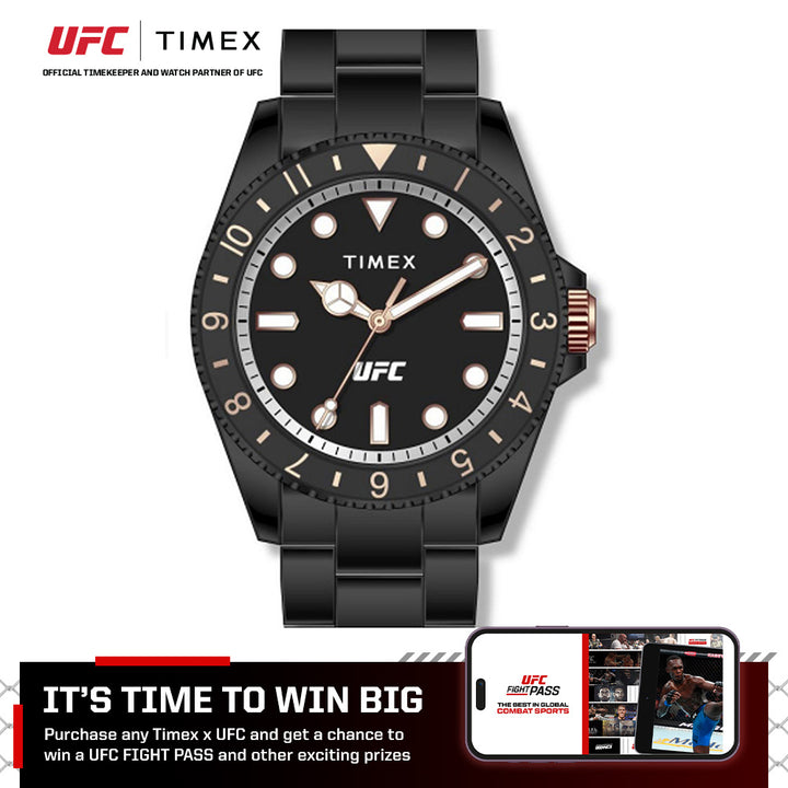 Timex Ufc Debut 3-Hand 42.5mm Stainless Steel Band