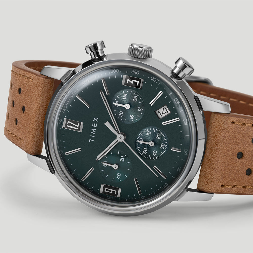 Marlin Quartz Chronograph 40mm Leather Band