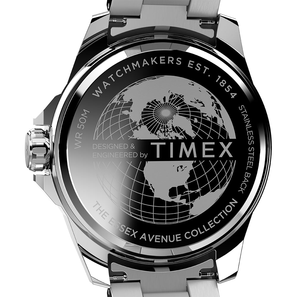 Essex Avenue Date 44mm Stainless Steel Band