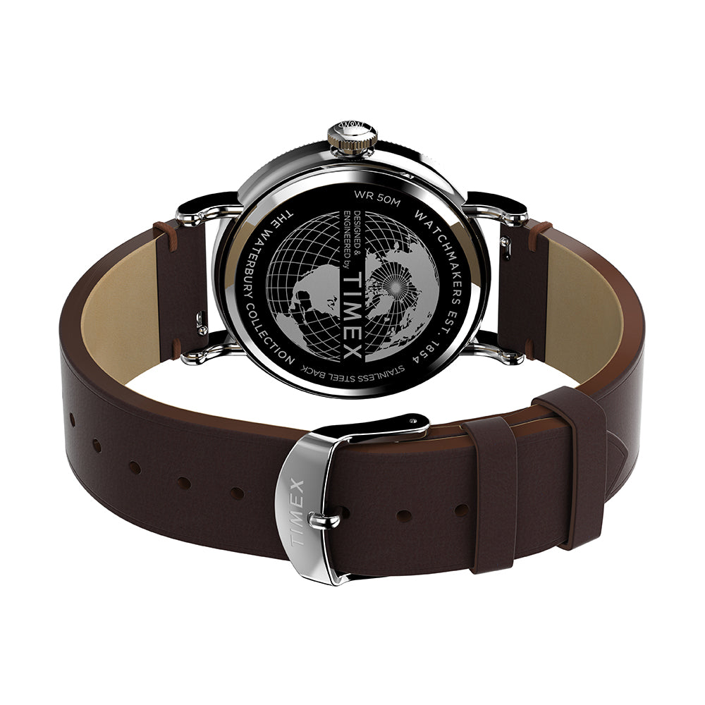 Waterbury Standard 3-Hand 40mm Leather Band