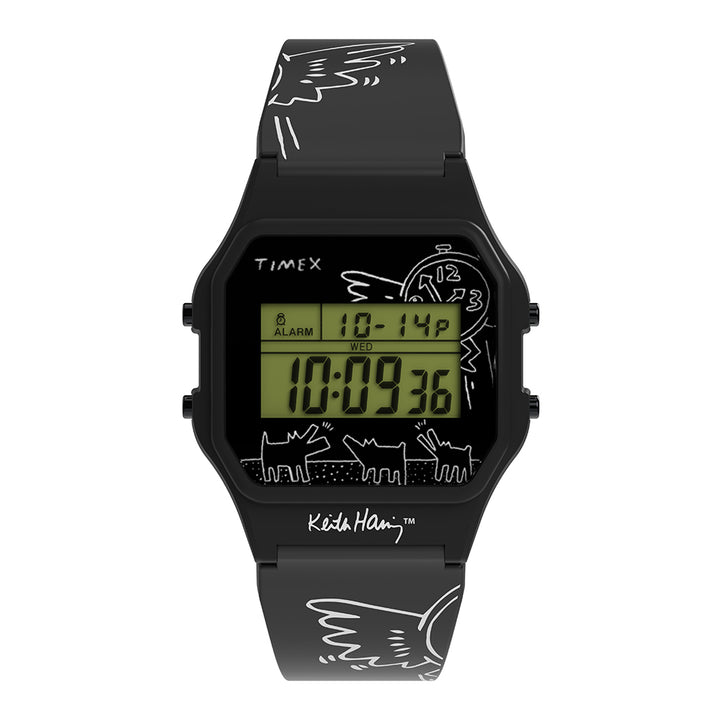 Timex x Keith Haring T80 Digital 34mm Resin Band