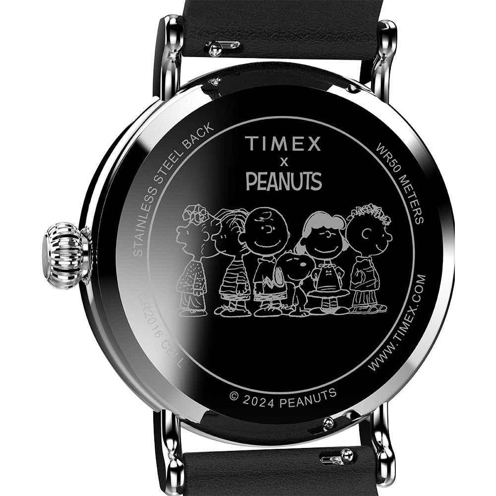 Peanuts 3-Hand 40mm Leather Band