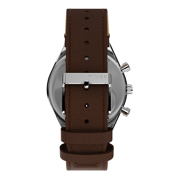 Q Timex Chronograph 40mm Leather Band