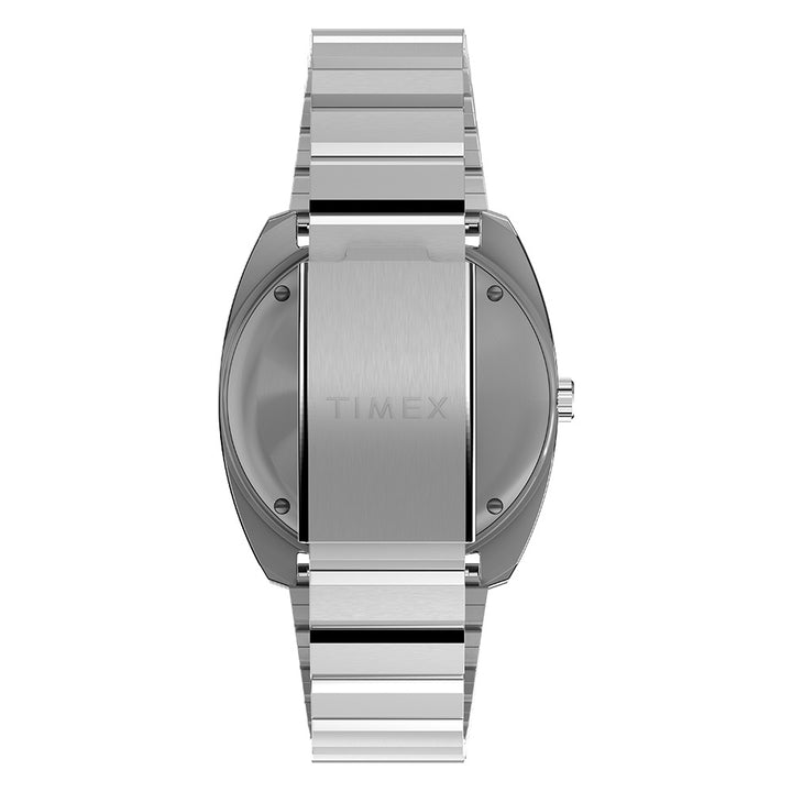 Q Timex Day-Date 37mm Stainless Steel Band