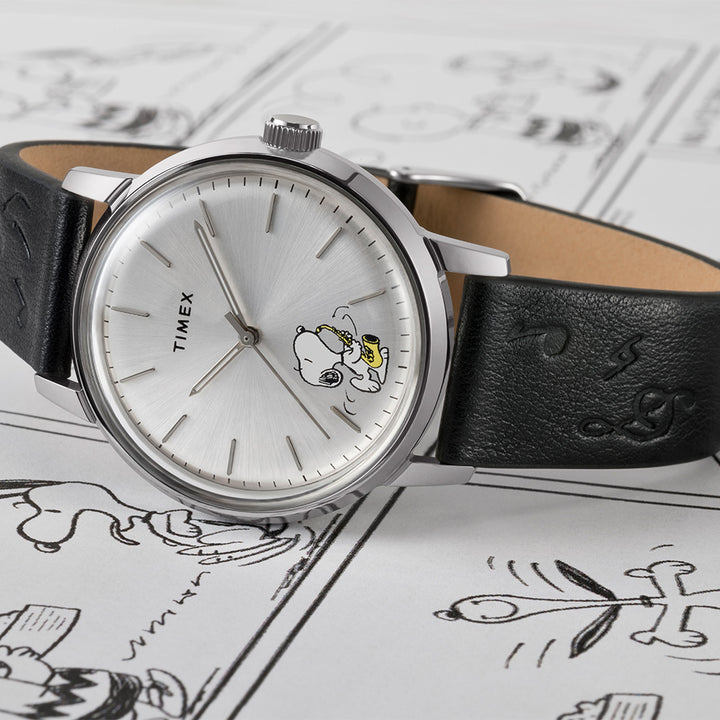 Marlin X Peanuts Automatic 40mm Leather Band