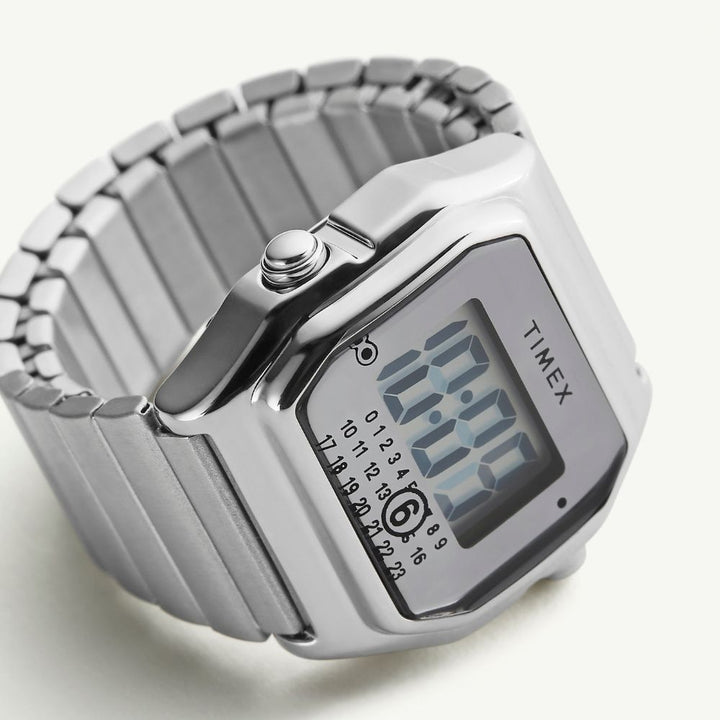 Timex X Mm6 Digital  Stainless Steel Band