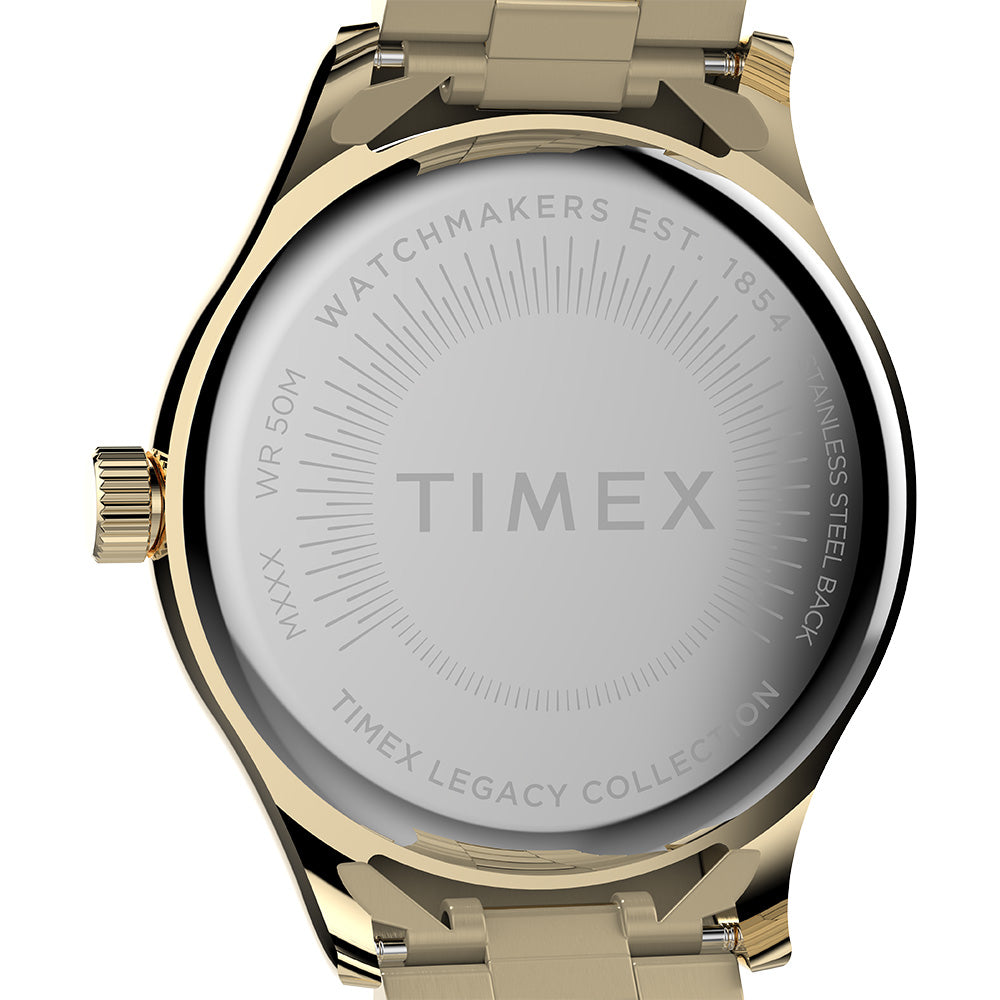 Timex Backing Timex Legacy 3-Hand 34mm Stainless Steel Band – Timex Philippines