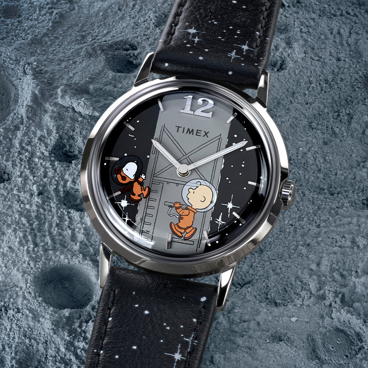 Marlin x Peanuts Hand-wound 34mm Leather Band