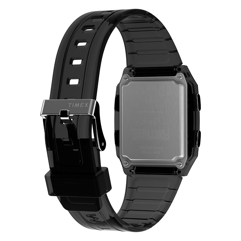 Q Timex Digital 33mm Resin Band