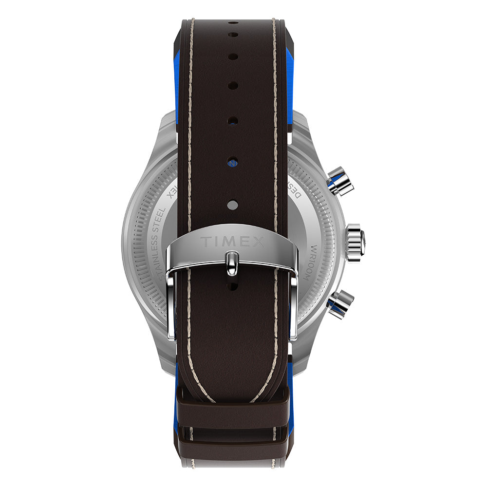 Timex Backing Timex Fly Back Chronograph x Pan Am 43mm Leather Band – Timex Philippines