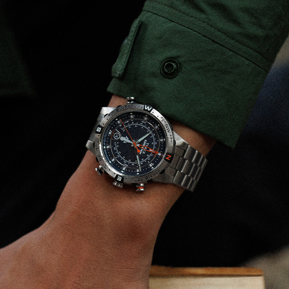 Expedition Tide-Temp-Compass 45mm Stainless Steel Band – Timex