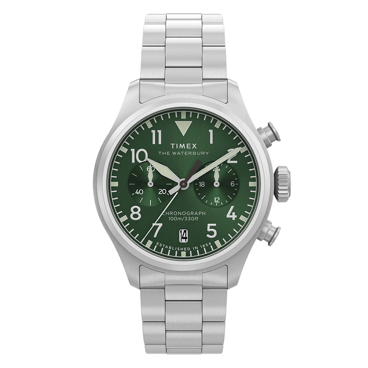 Waterbury Ace Chronograph 41mm Stainless Steel Band