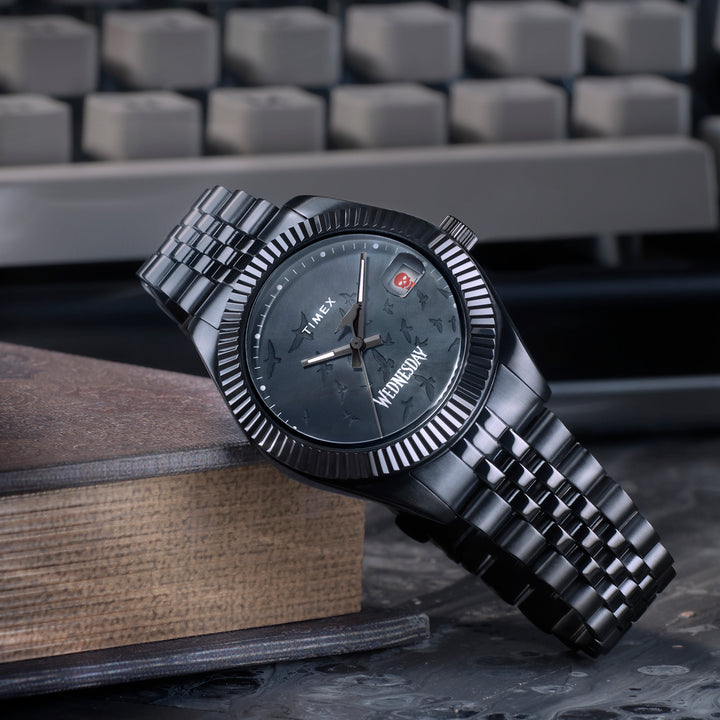 Timex X Wednesday 3-Hand 36mm Stainless Steel Band